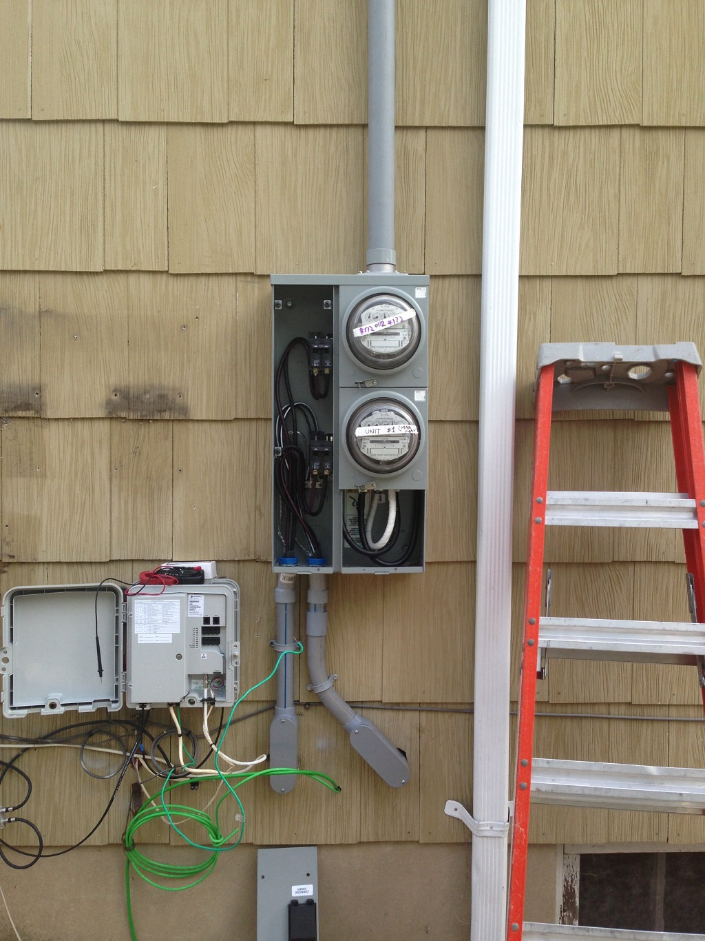 How do you upgrade an electric meter to 200-amp service?
