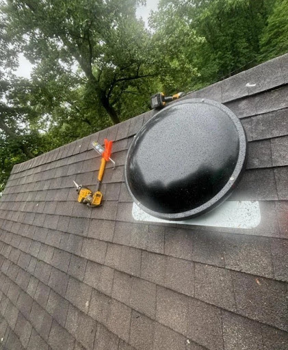 Moutainside Attic Fan Installation
