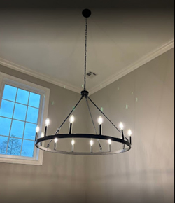 Springfield, NJ Chandelier Installation
