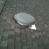 Attic roof fan install