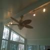 Ceiling fan in sun room