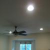 Recessed lights and ceiling fan light